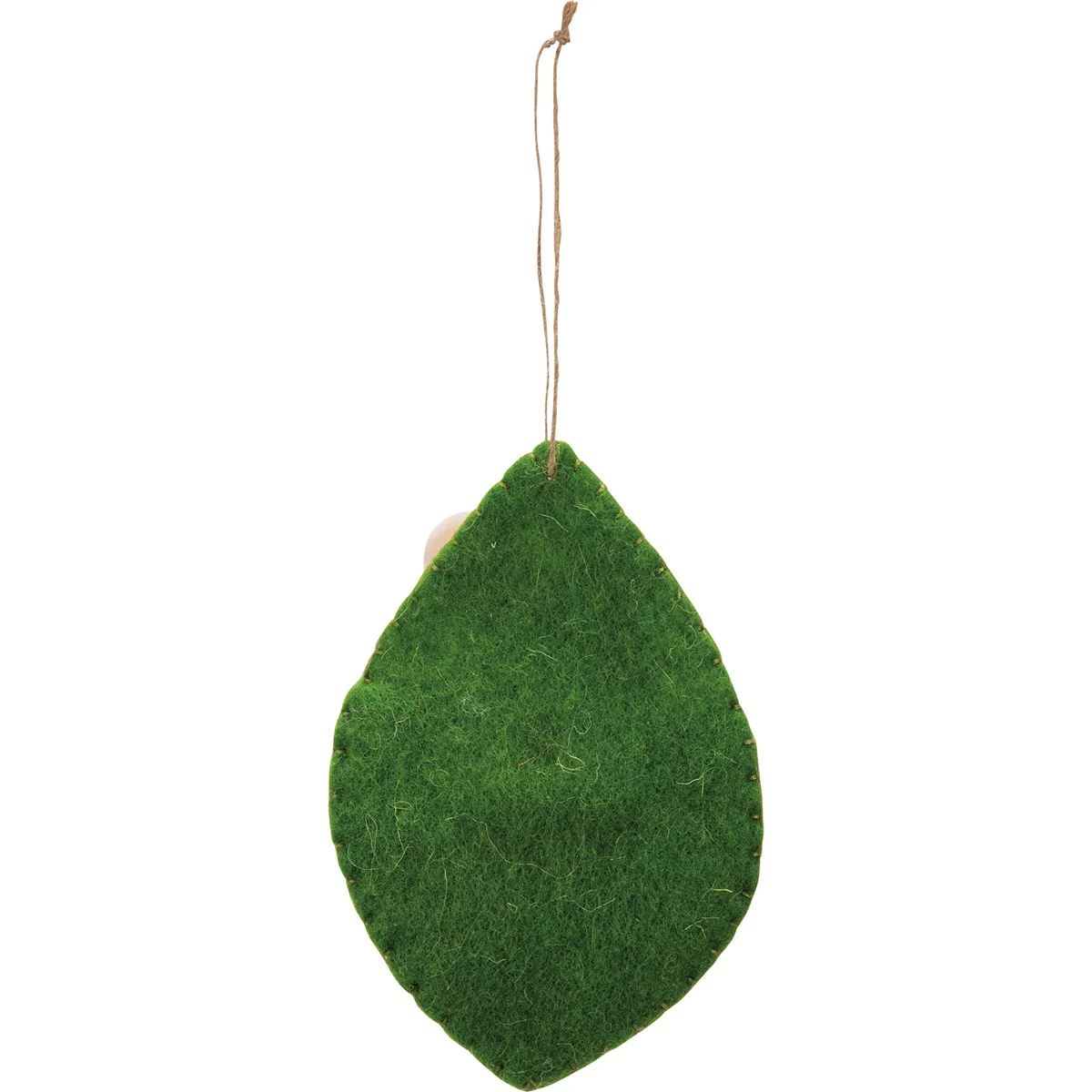 💙 Mouse In Leaf Bed Felt Critter Figure - Image 3