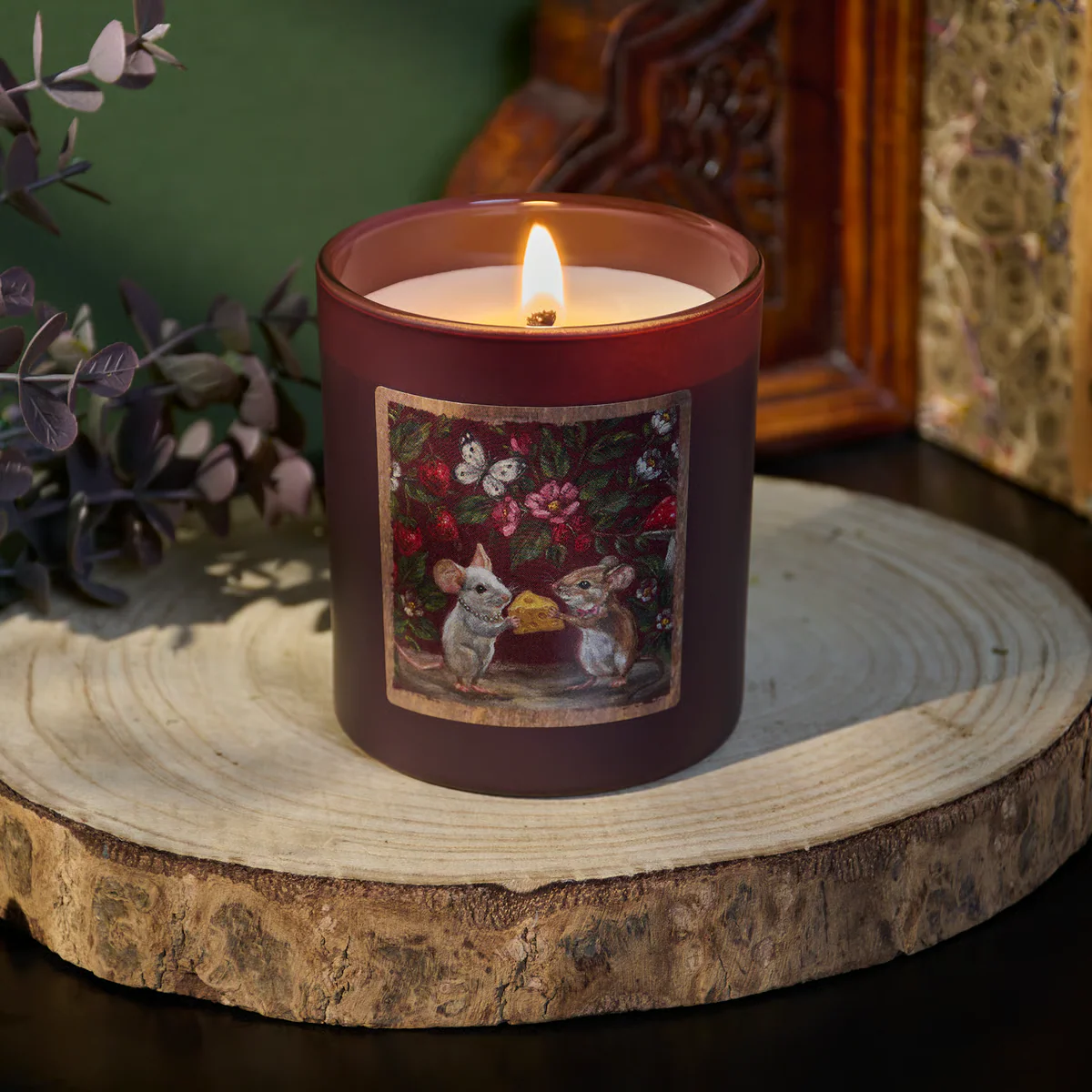 DAY 11 ๐ 14 DAYS OF LOVE ๐ Mouse Love Couple 8 oz Rose Jar Candle - Image 3