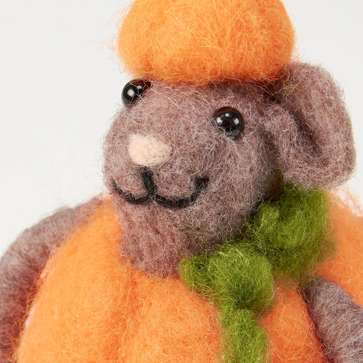 💙 Mouse Pumpkin Felt Critter Figure - Image 4