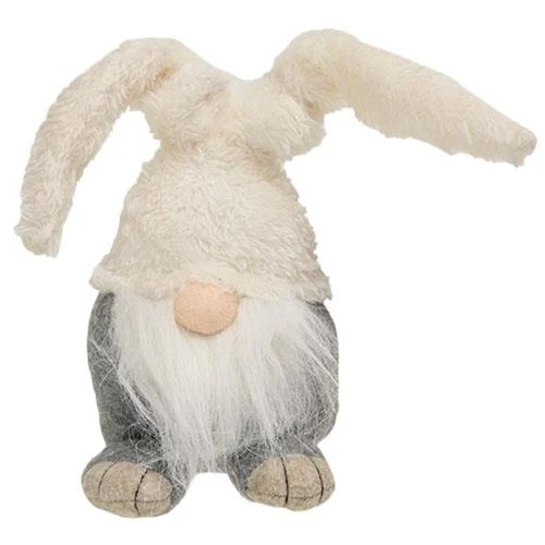 Mr and Mrs Mini Fuzzy Bunny Fabric Gnomes - Image 3