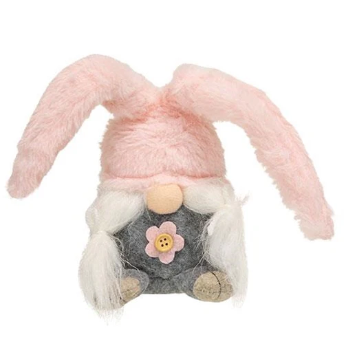 Mr and Mrs Mini Fuzzy Bunny Fabric Gnomes - Image 4
