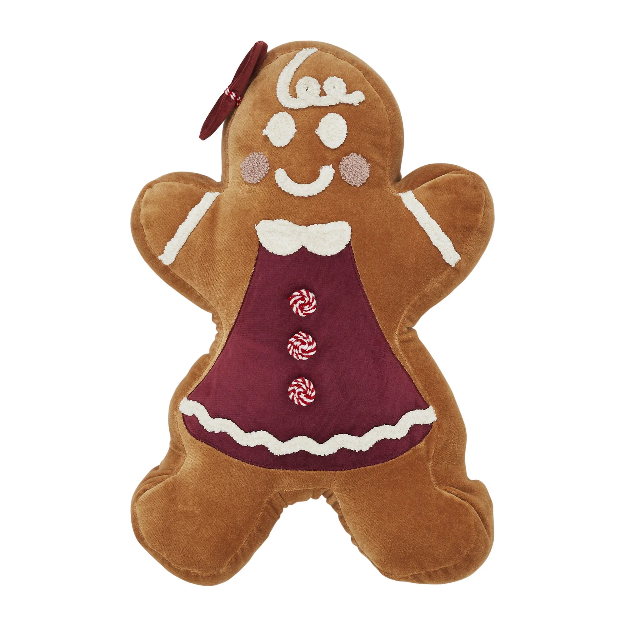 Mrs. Gingerbread Appliqued Pillow - Image 2
