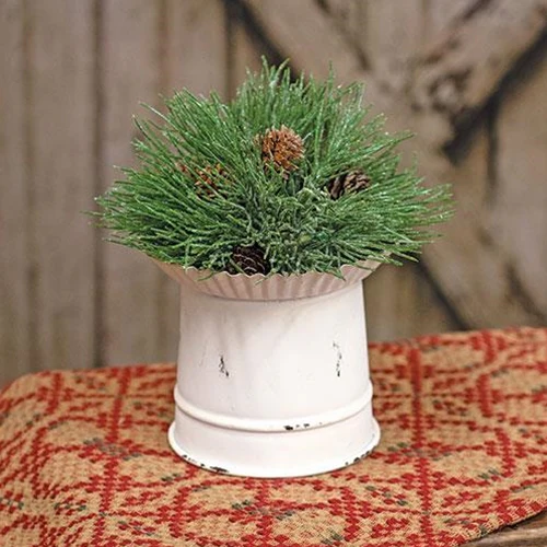 Mugo Pine 8" Faux Evergreen Decorating Sphere - Image 2