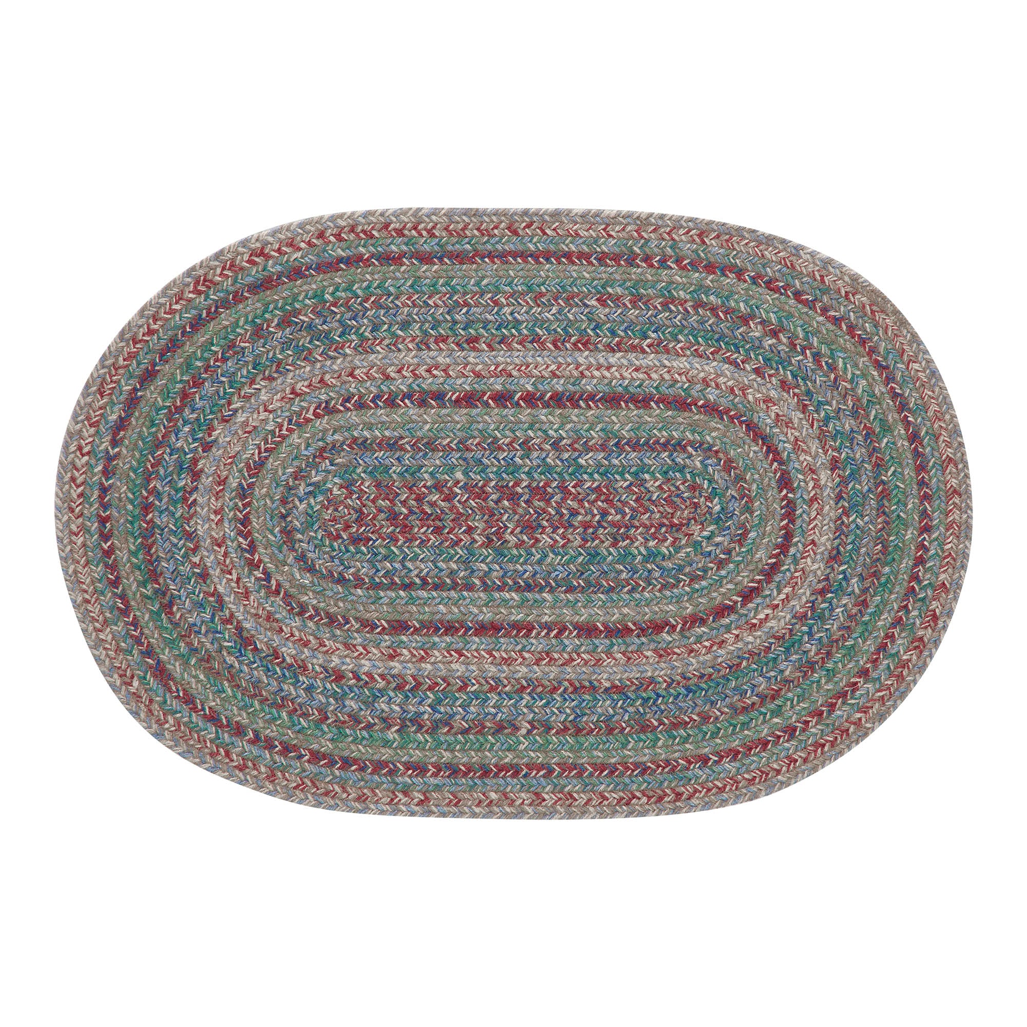 Multi Colored Jute 30" Oval Rug - Image 2