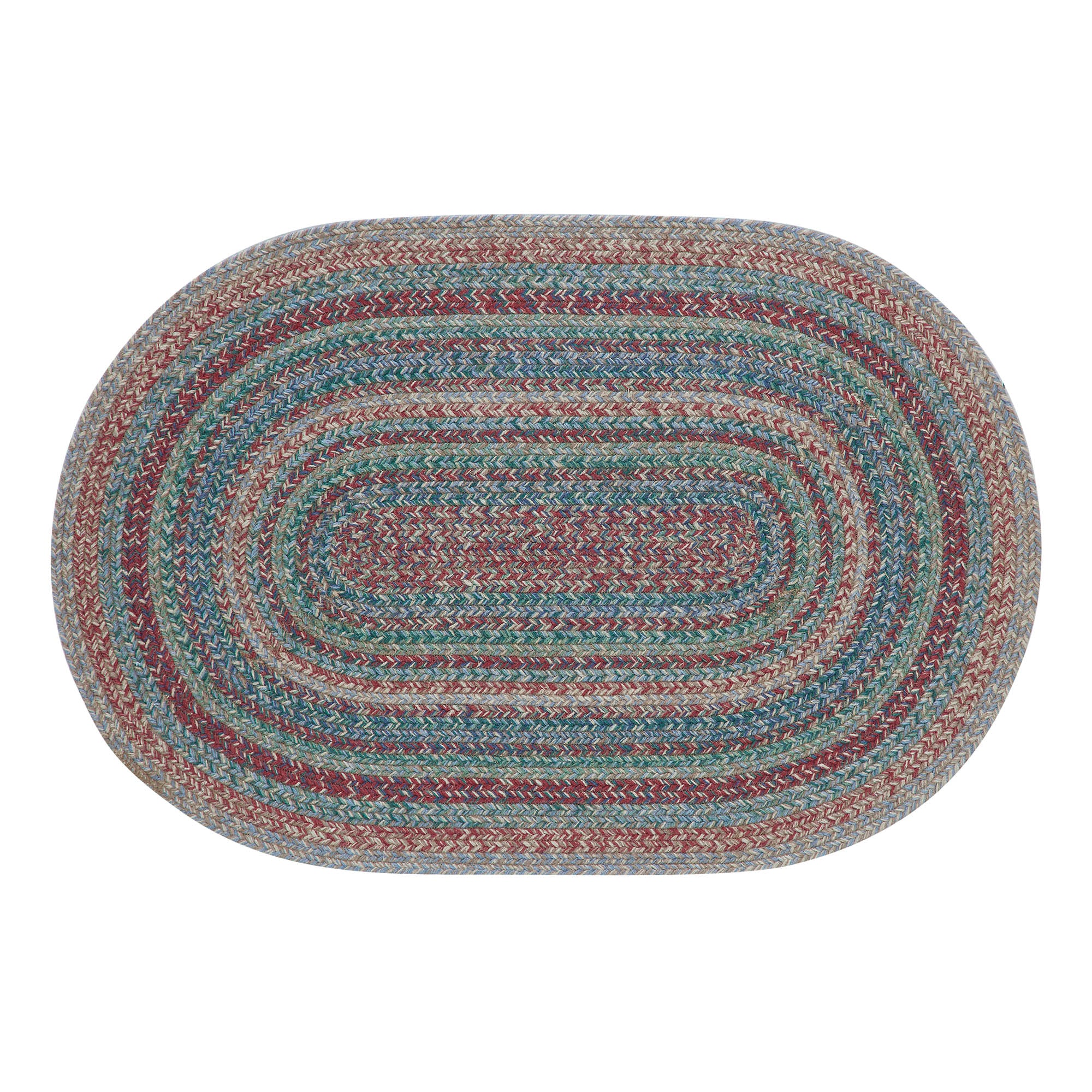 Multi Colored Jute 36" Oval Rug - Image 2