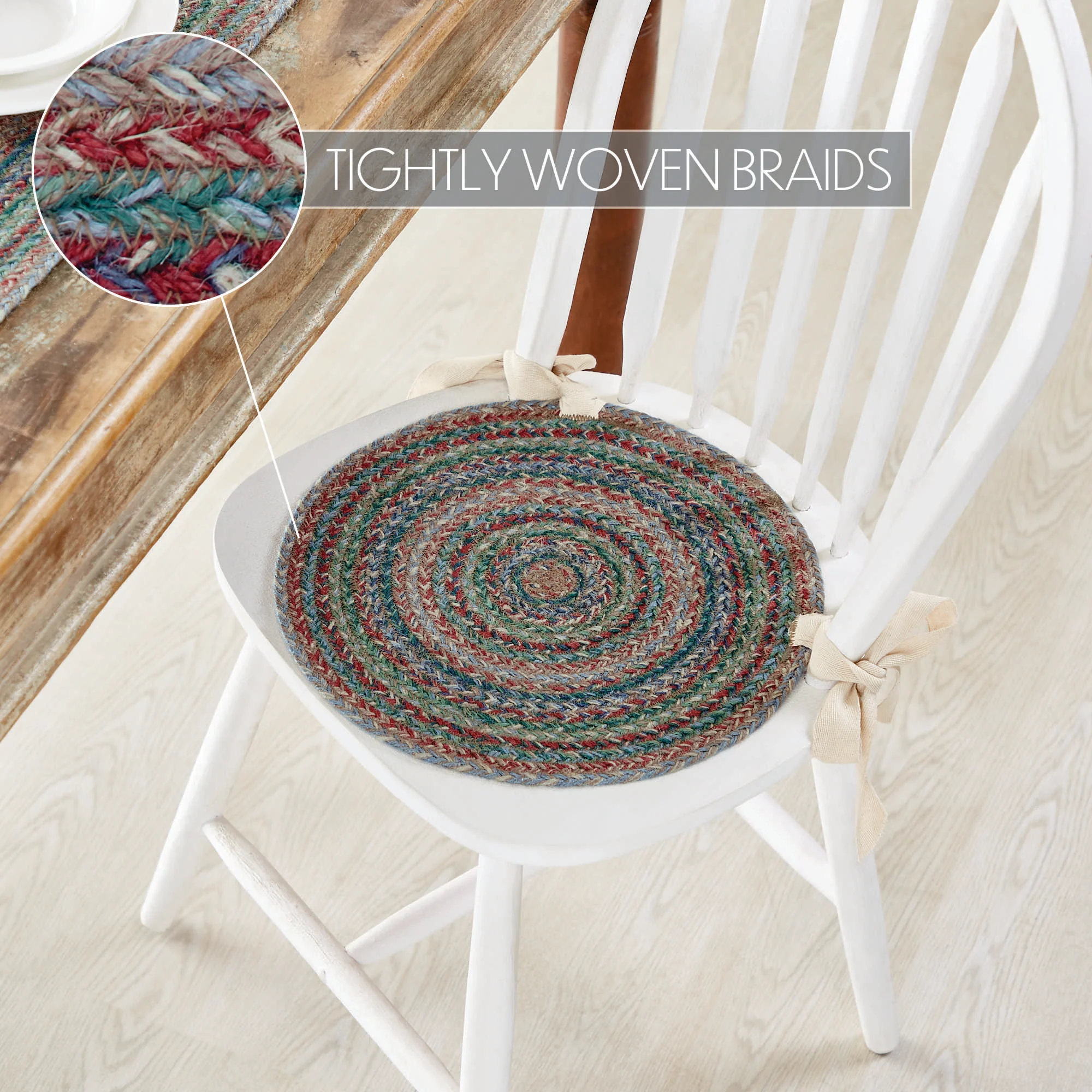 Multi Jute Chair Pad 15" Diameter - Image 4