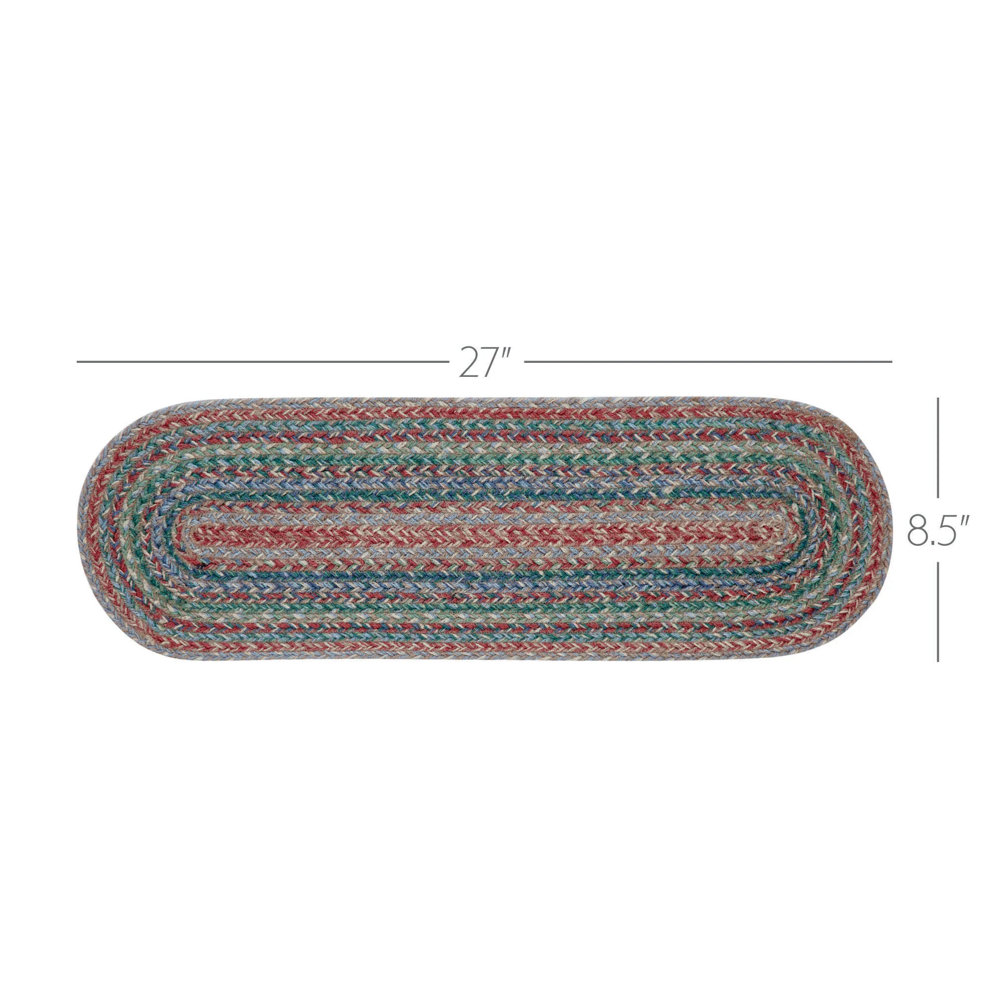 Multi Jute Oval Stair Tread Oval 8.5" x 27" - Image 4