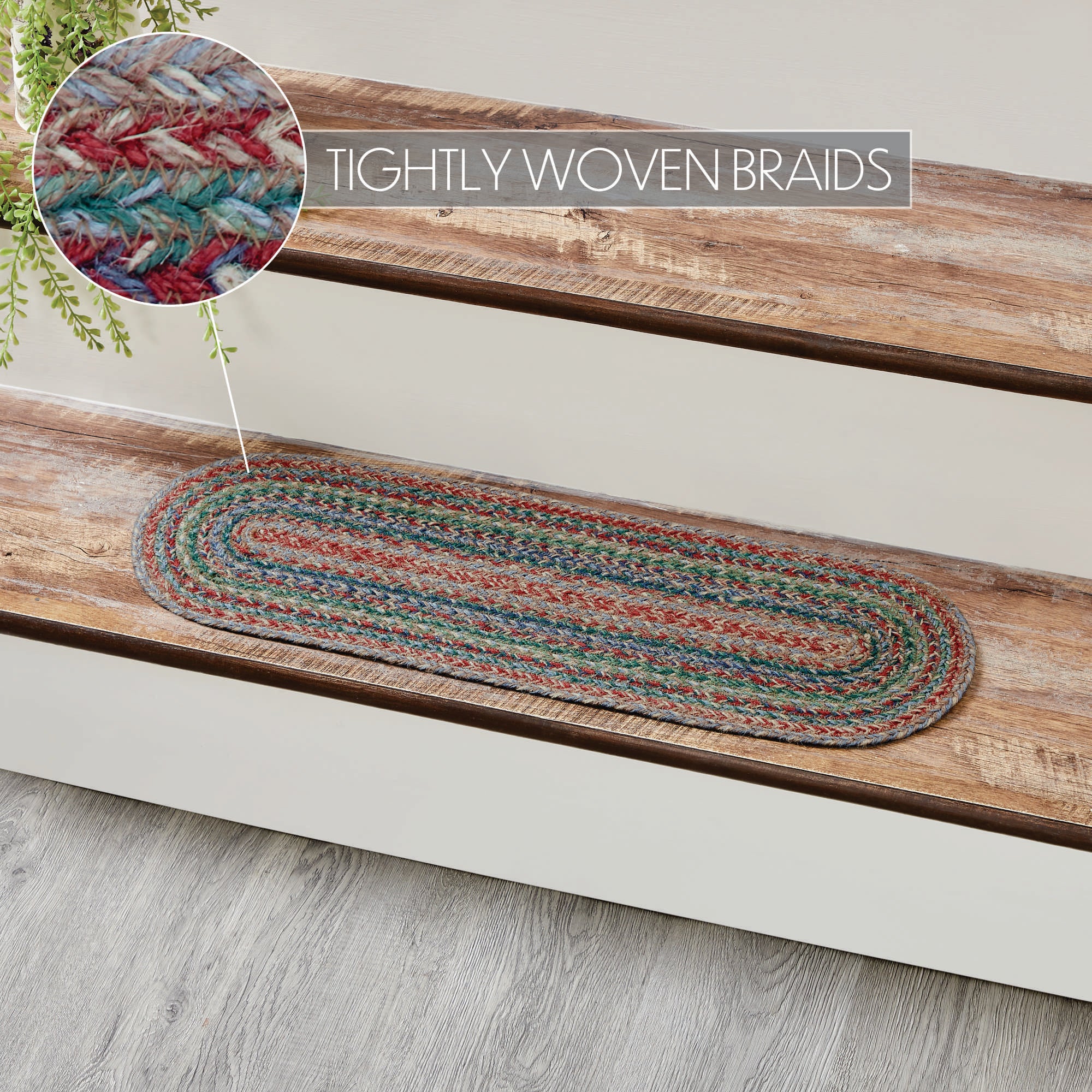 Multi Jute Oval Stair Tread Oval 8.5" x 27" - Image 5