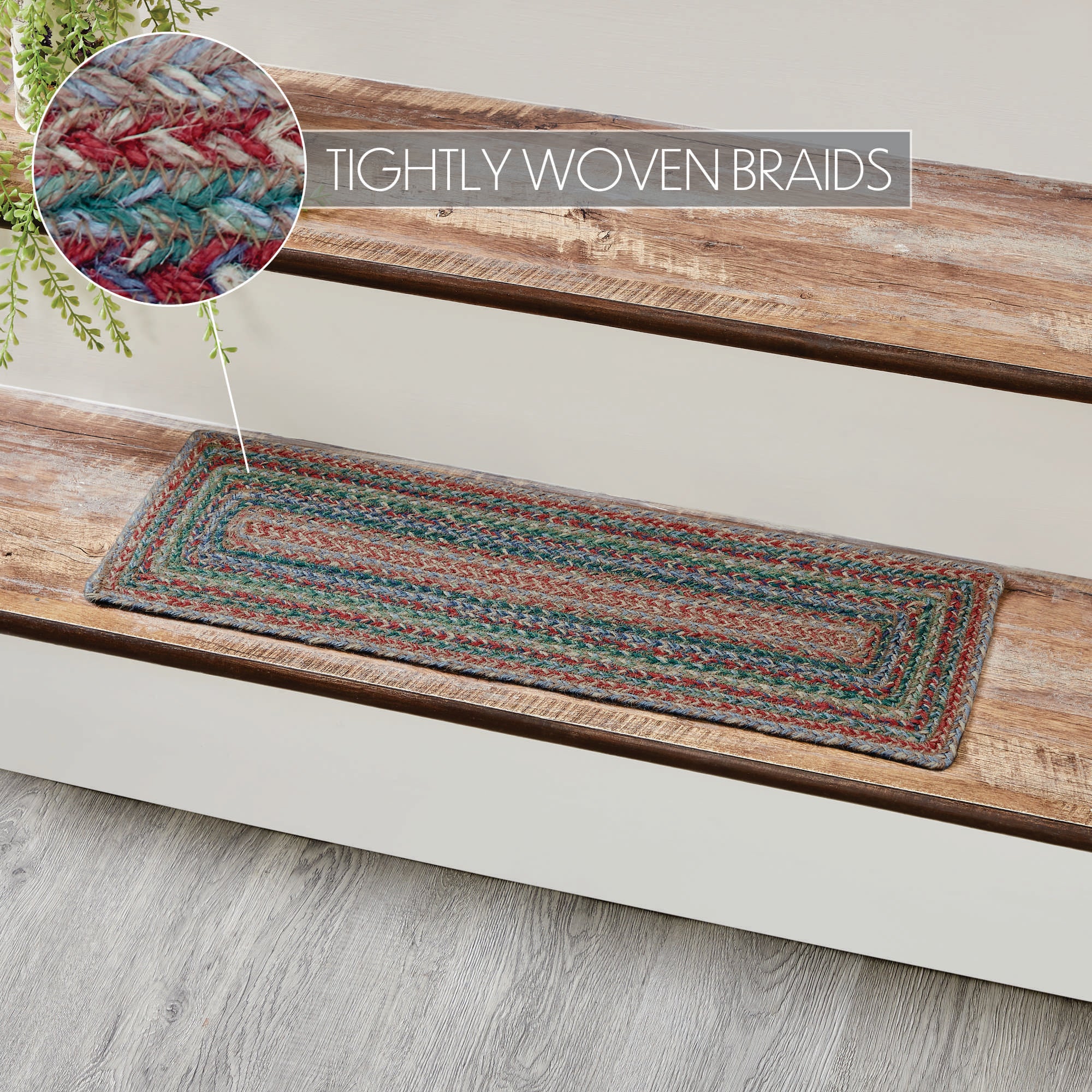 Multi Jute Rectangular Stair Tread 8.5" x 27" - Image 5