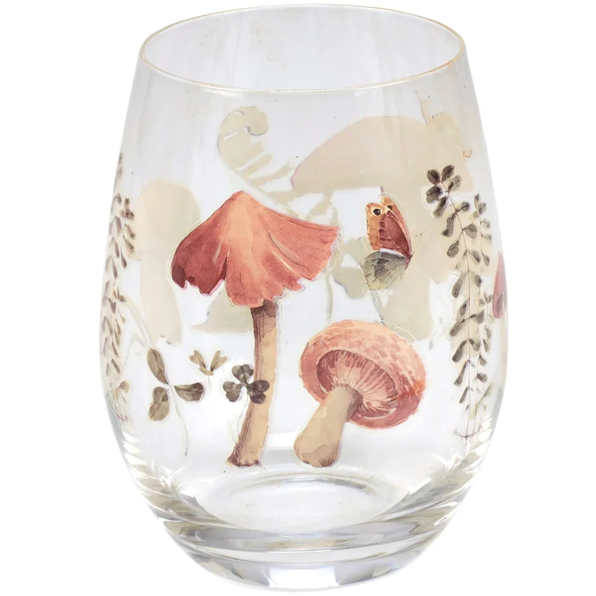 Surprise Me Sale 🤭 Mushroom and Butteflies Stemless Wine Glass in Gift Box - Image 3