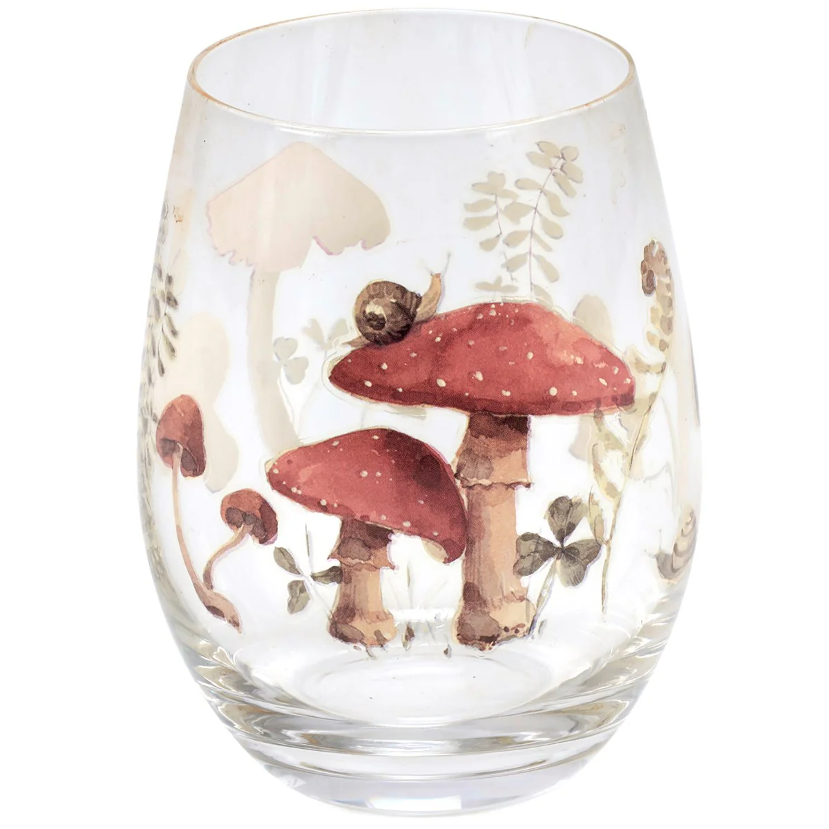 Surprise Me Sale 🤭 Mushroom and Butteflies Stemless Wine Glass in Gift Box - Image 4