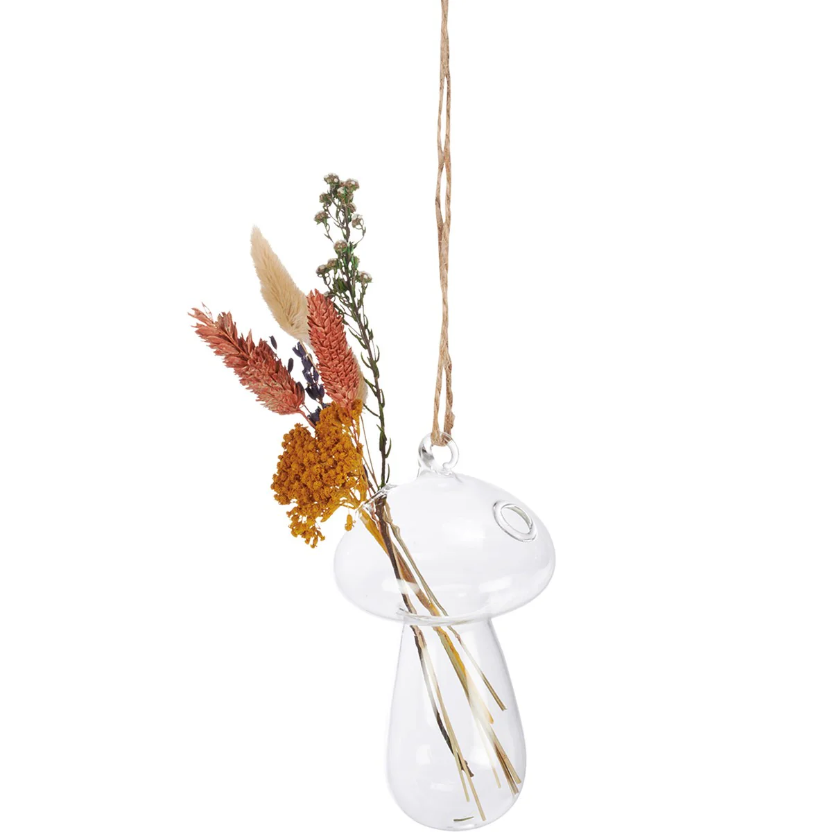 ๐ Mushroom Glass Hanging Vase 5" H