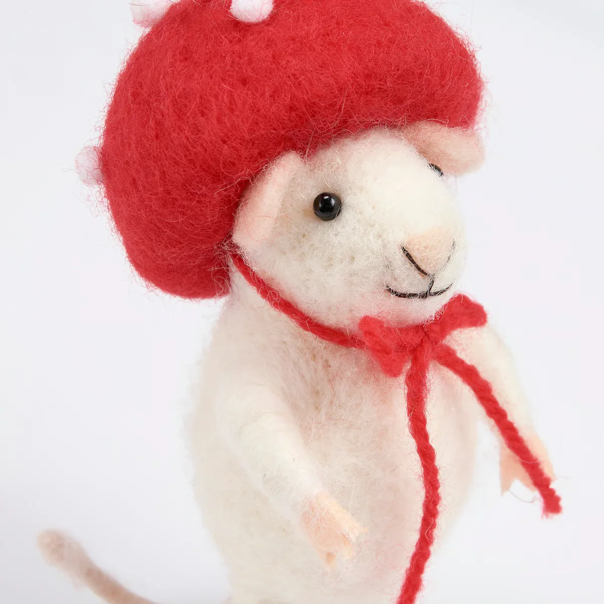 Mushroom Hat Mouse Felt Critter - Image 3