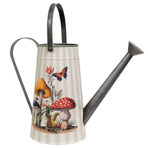 Mushroom Patch Metal Decorative Watering Can - Image 2