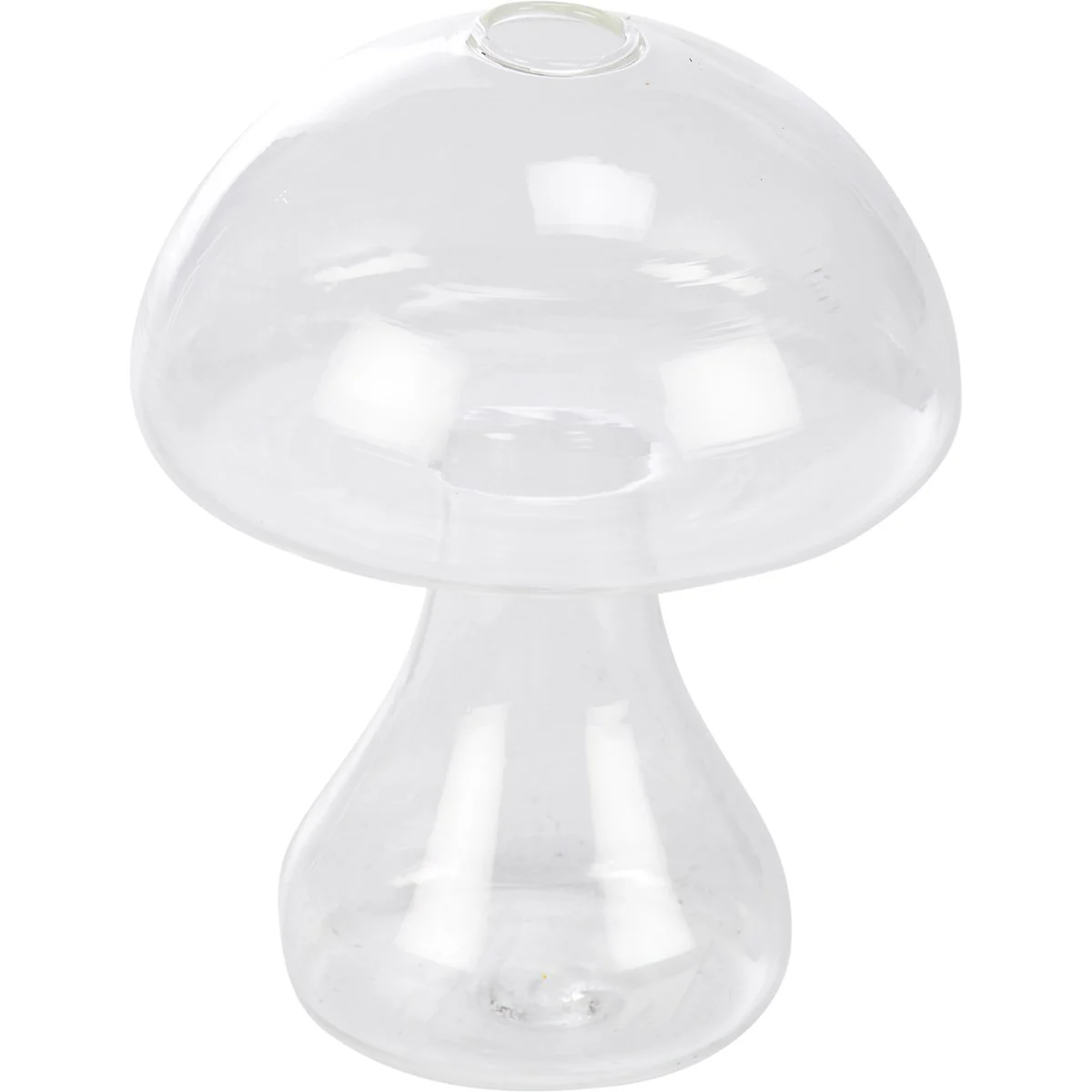 Mushroom Shaped 4.25" Glass Vase - Image 2