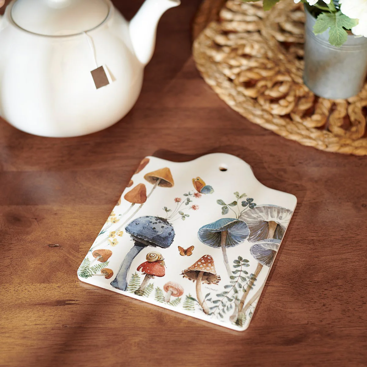 Mushrooms and Butterflies Trivet - Image 2