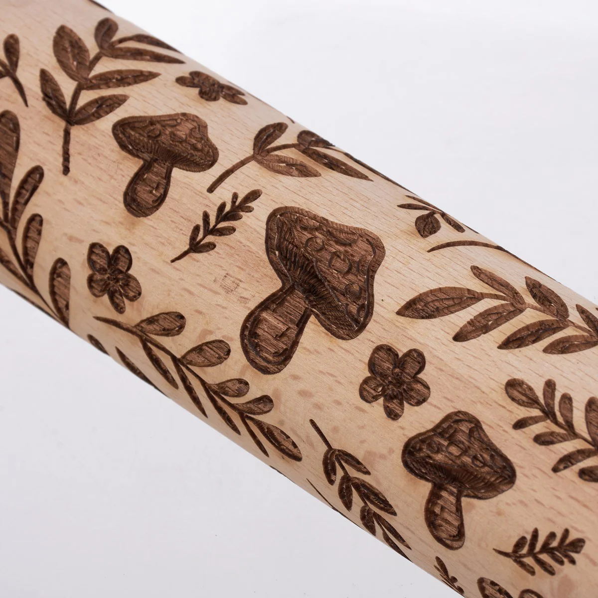 Mushrooms Small Embossing Rolling Pin - Image 4