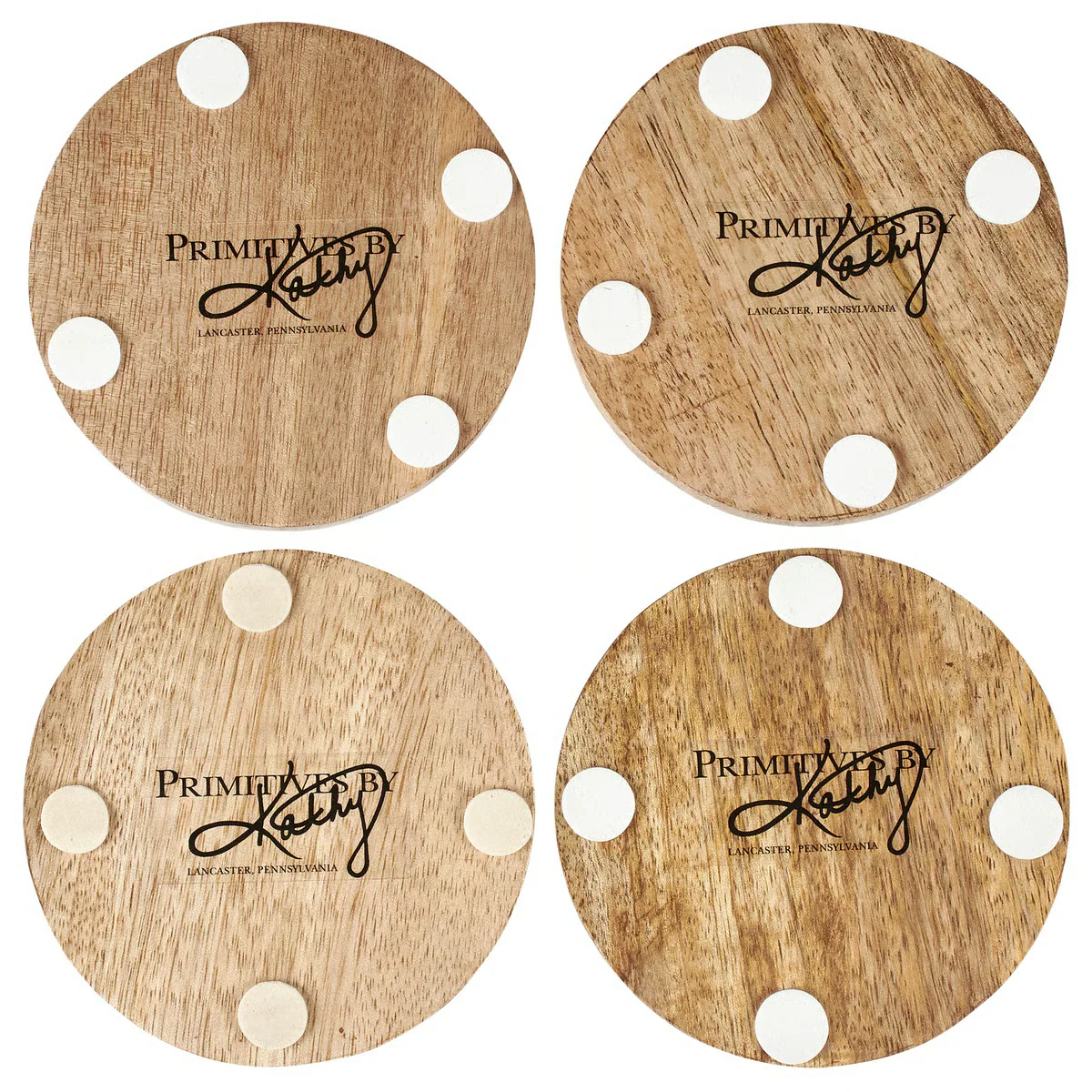 Mushrooms Wood Coaster Set of 4 - Image 3