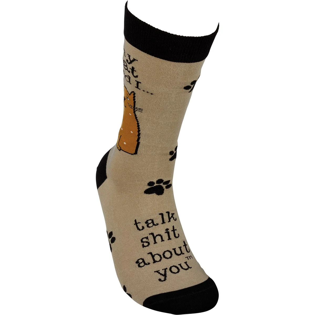 💙 My Cat And I Talk About You Unisex Fun Socks - Image 3