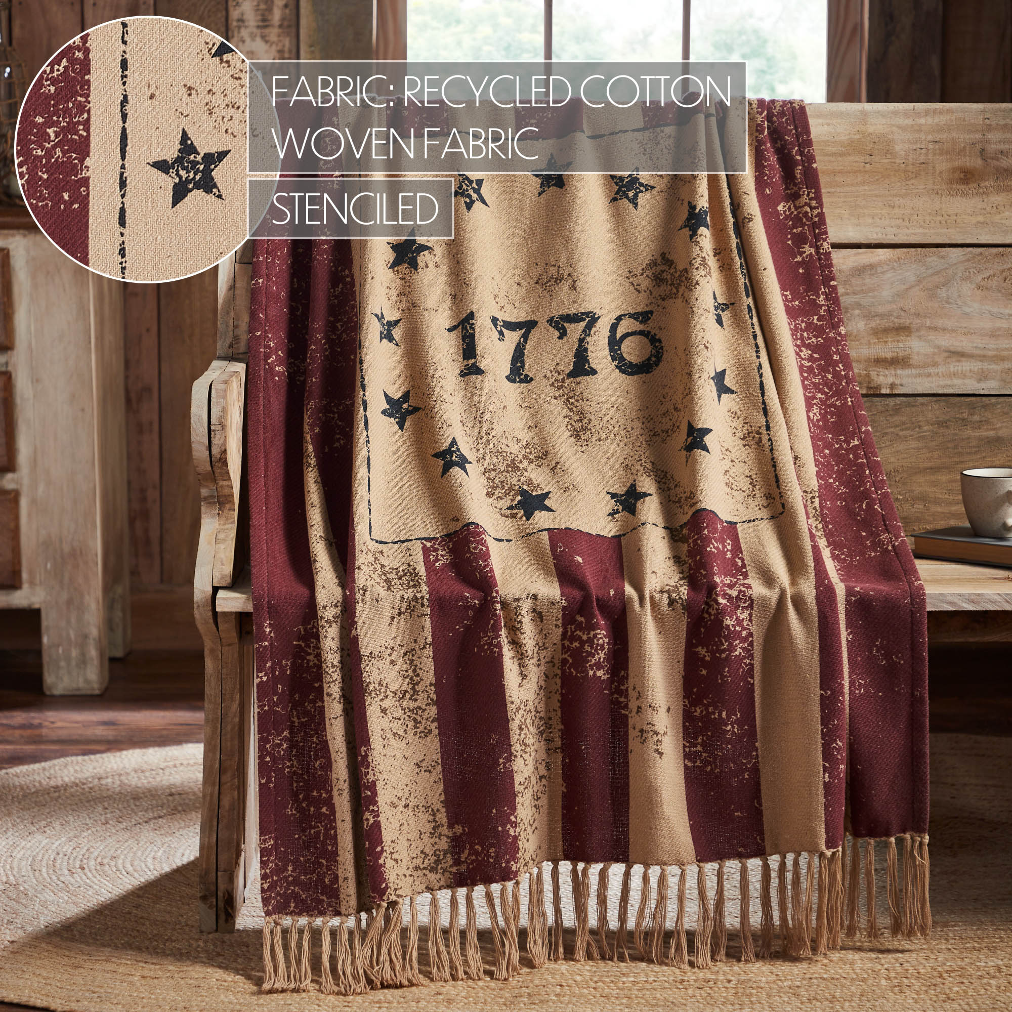 My Country 1776 Woven Throw 50" x 60" - Image 2