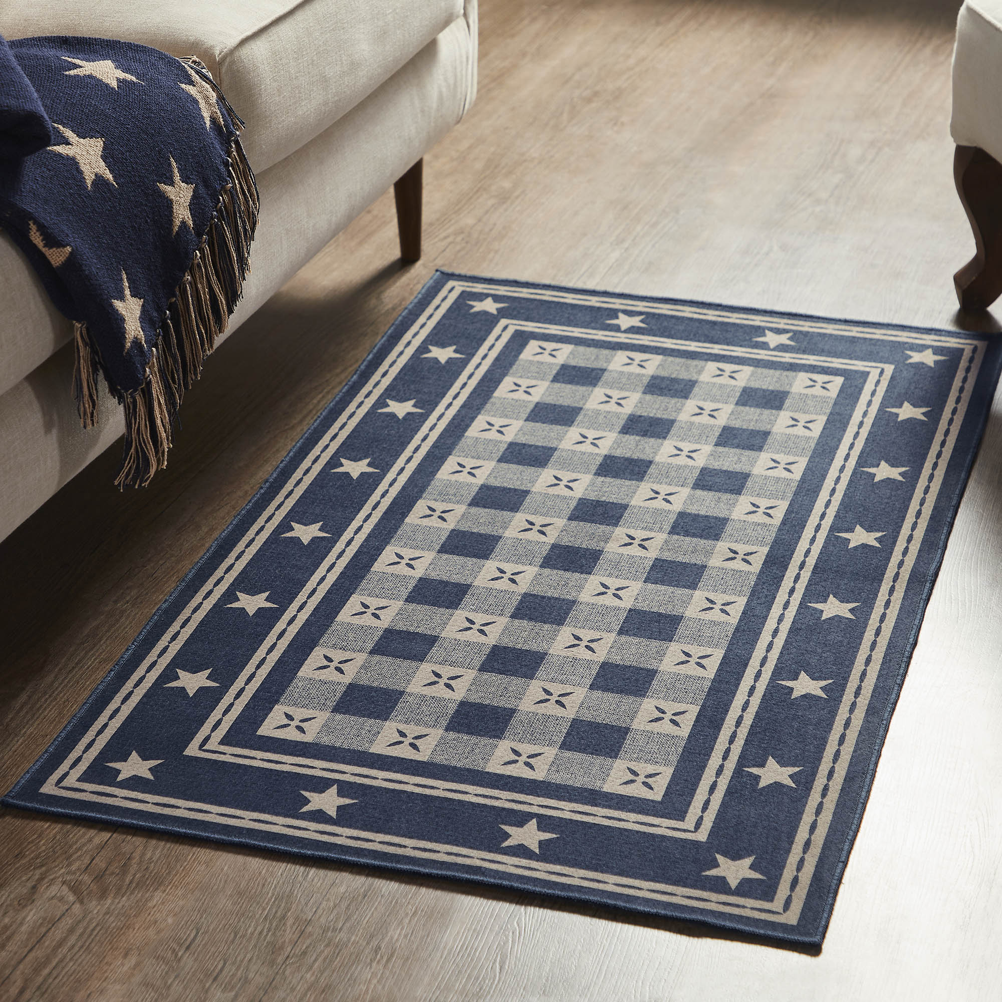 My Country Indoor/Outdoor 48" Rectangle Rug