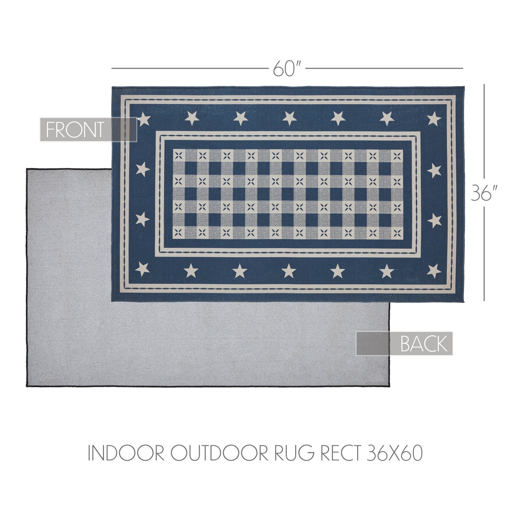 My Country Indoor/Outdoor 60" Rectangle Rug - Image 3