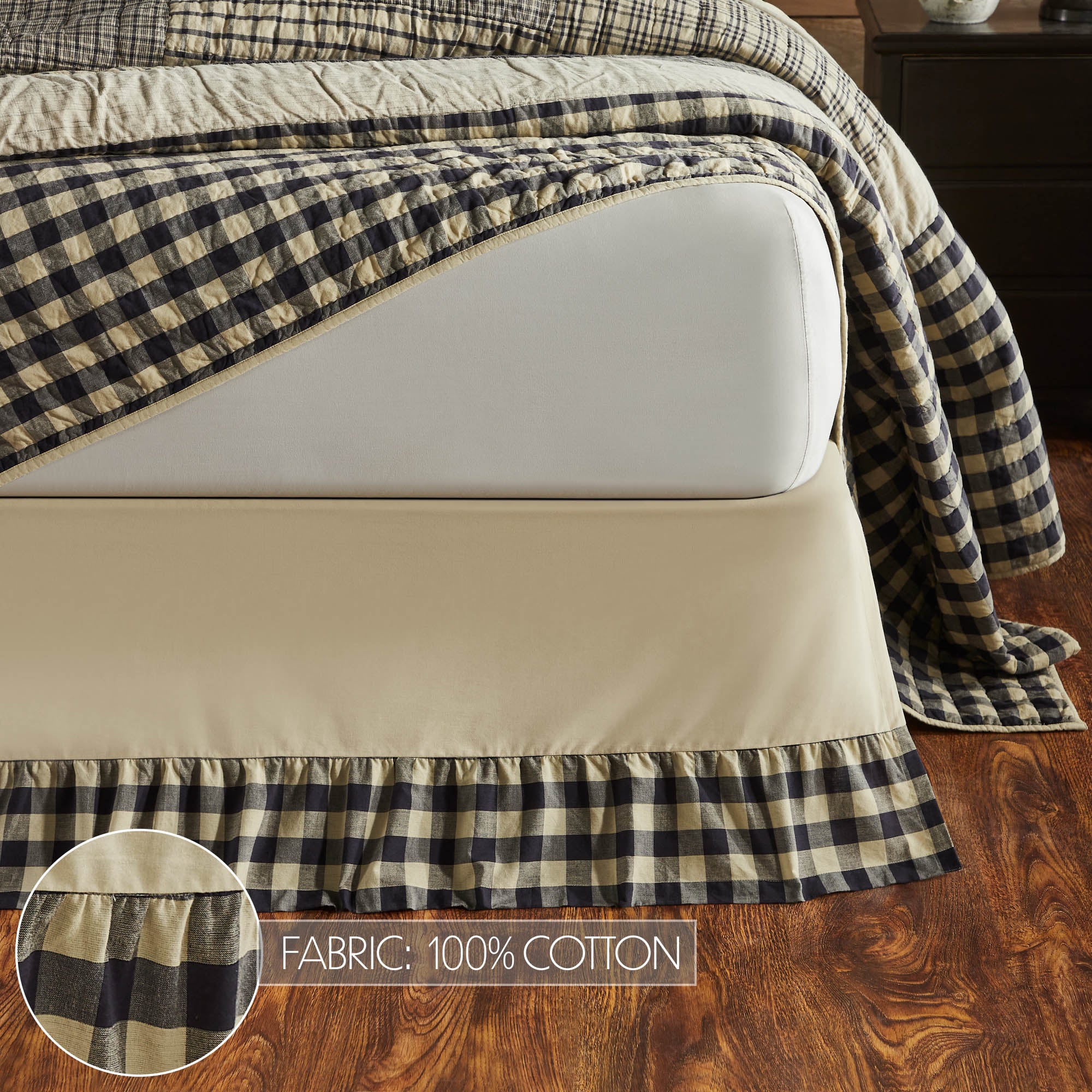 My Country Ruffled King Bed Skirt - Image 3