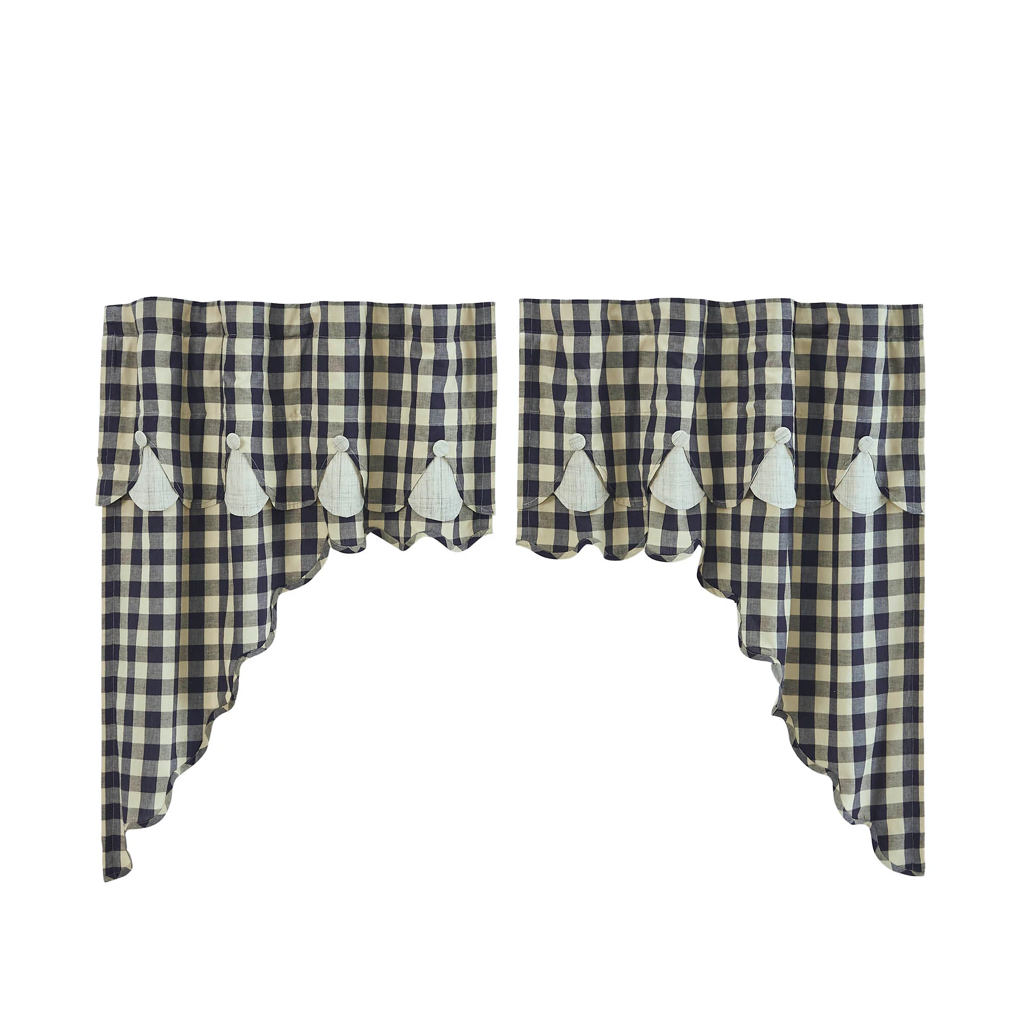 My Country Scalloped Layered Swag Set of 2 - Image 2