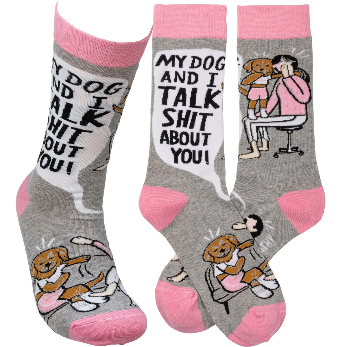 ๐ My Dog And I Talk About You Fun Socks - Image 2