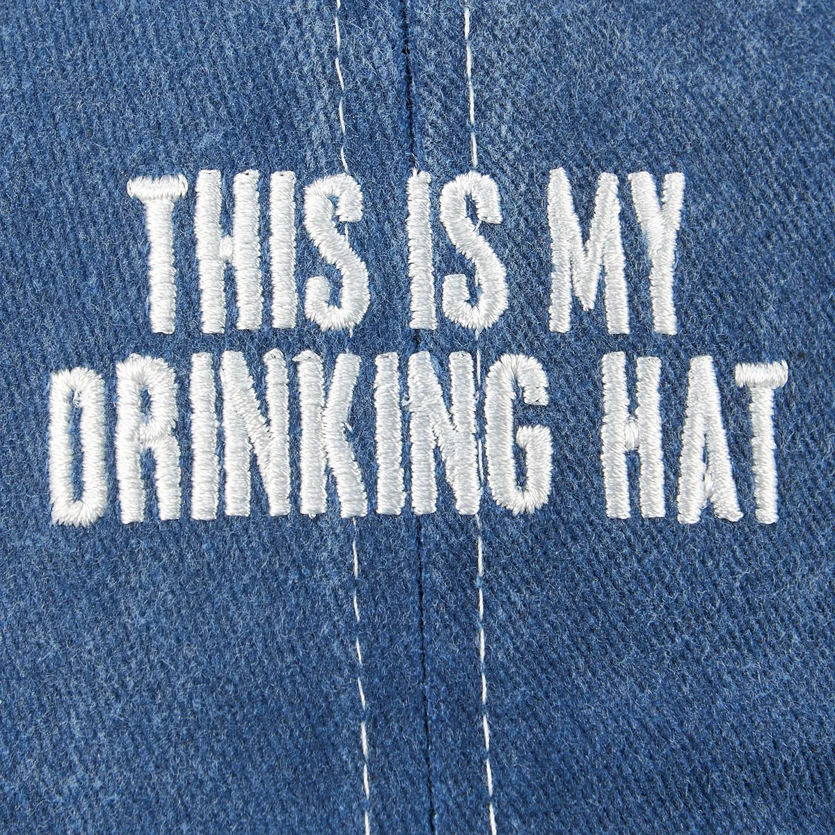 My Drinking Hat Distressed Blue Baseball Cap - Image 5