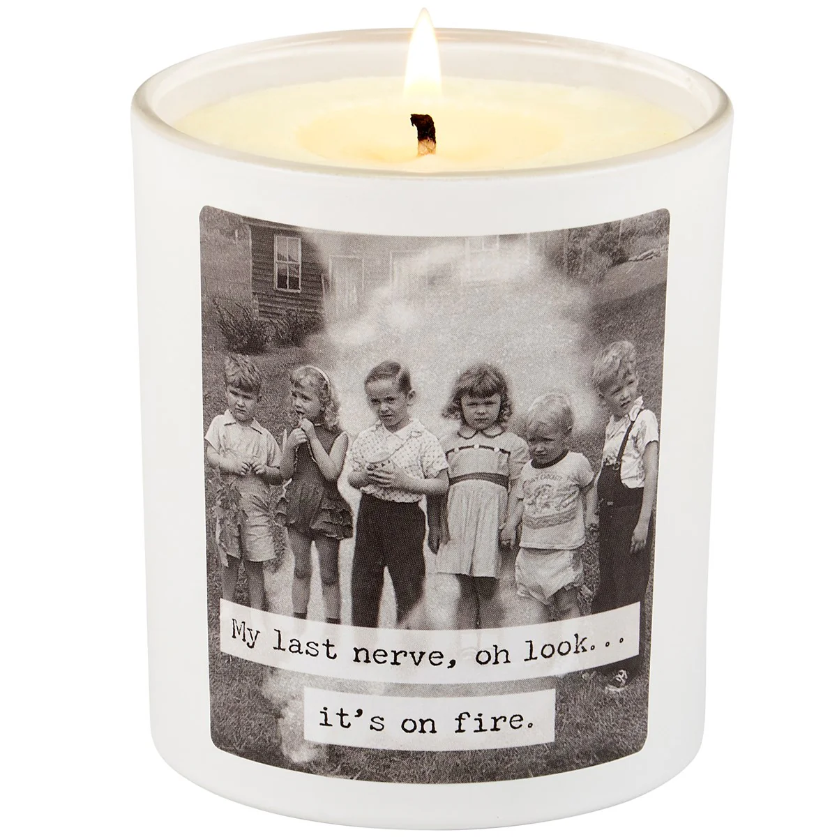 My Last Nerve It's On Fire 8 oz Lavender Jar Candle - Image 2