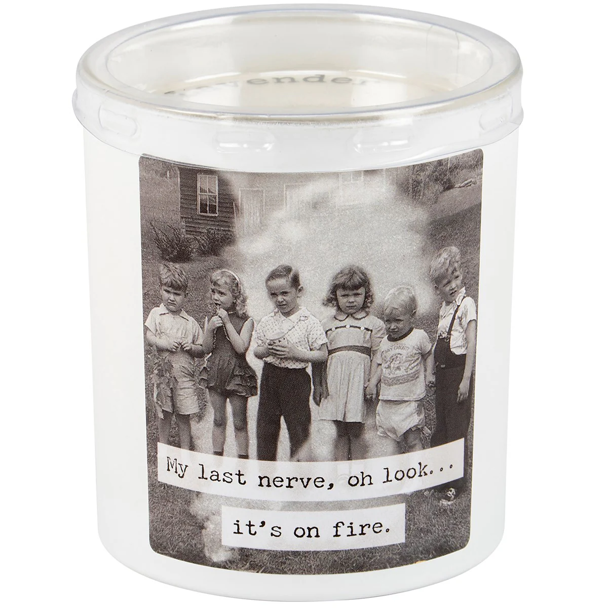 My Last Nerve It's On Fire 8 oz Lavender Jar Candle - Image 4