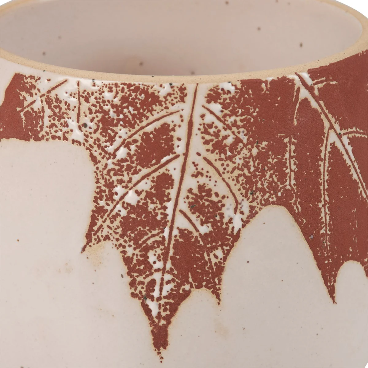 Natural Fall Leaves Stoneware Mug 18 oz - Image 3