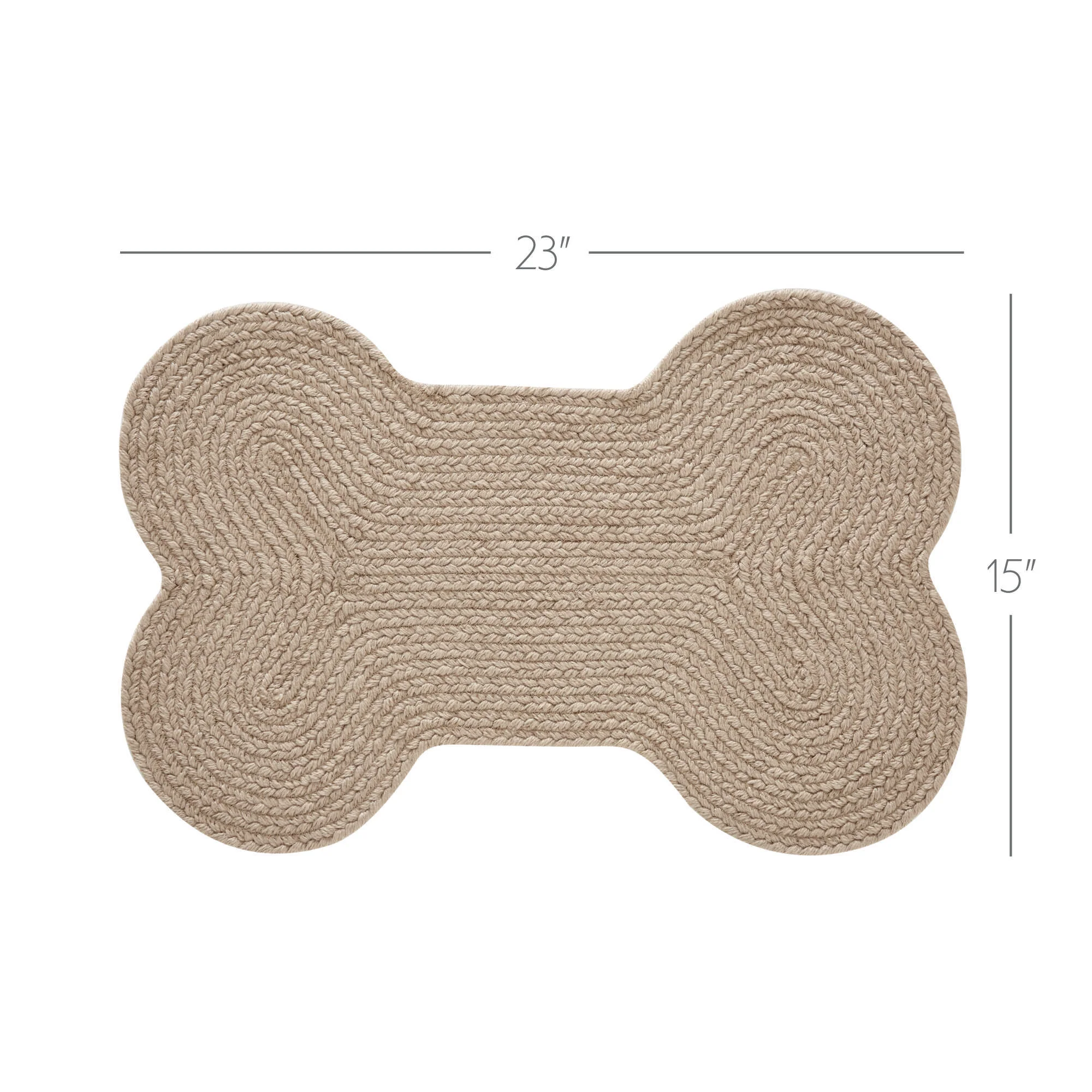 Natural Indoor/Outdoor Medium Bone Rug 15'' x 23'' - Image 3