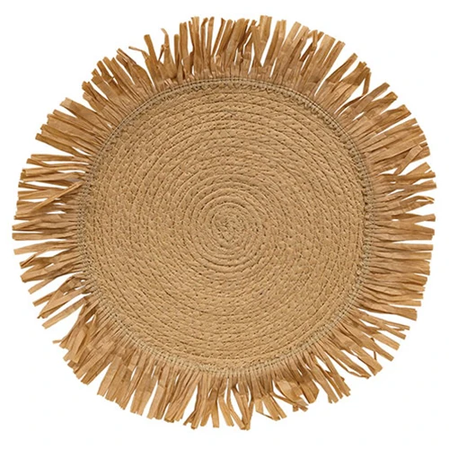 Natural Jute & Dried Grass 14" Candle Mat