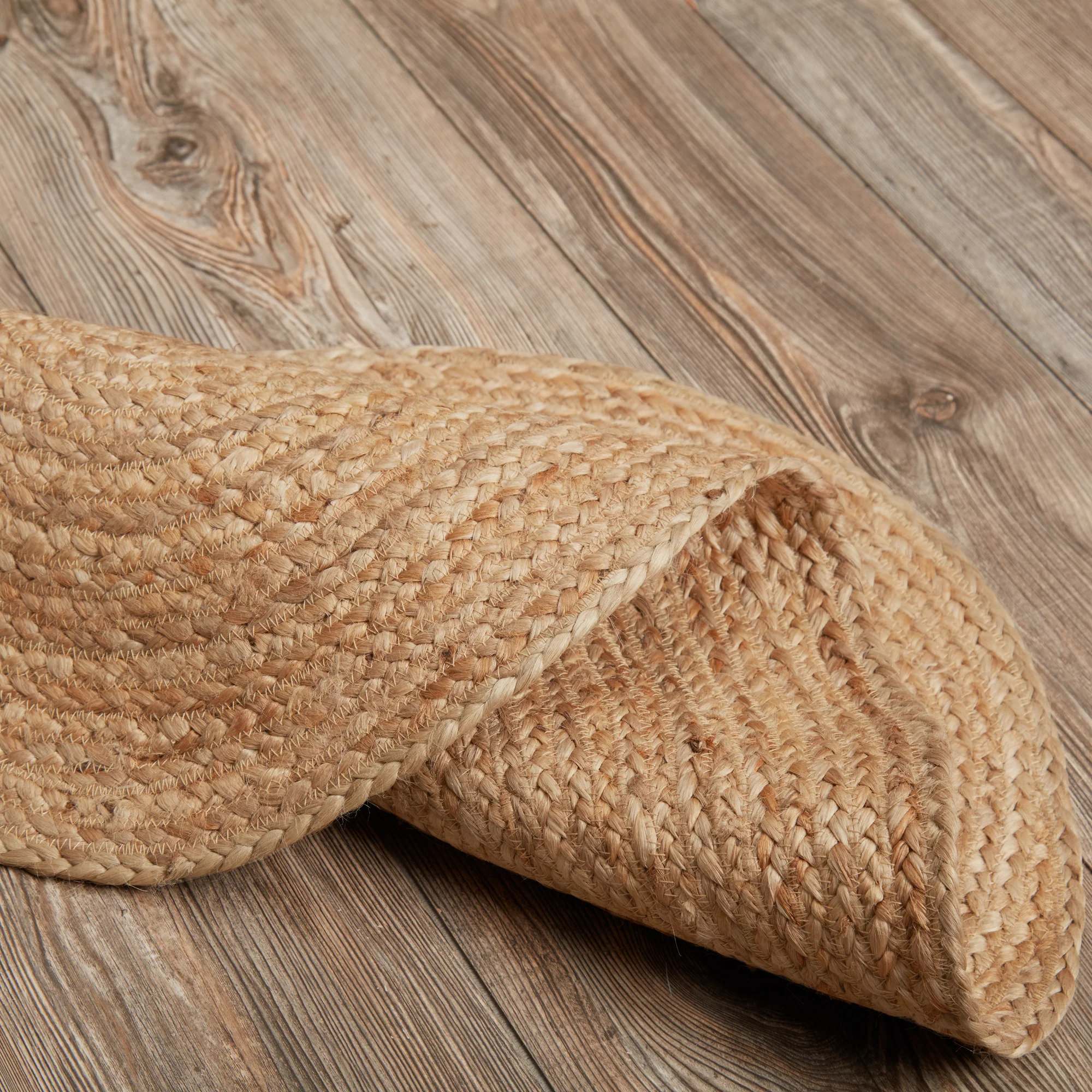 Natural Jute Rug Oval with Pad 20'' x 30'' - Image 5