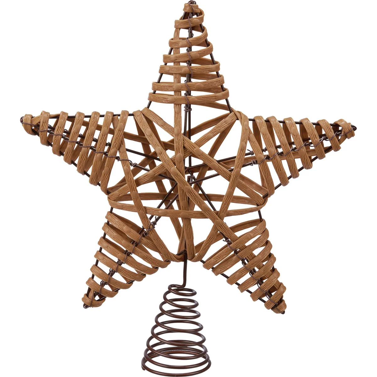 Natural Rattan Star Tree Topper - Image 2
