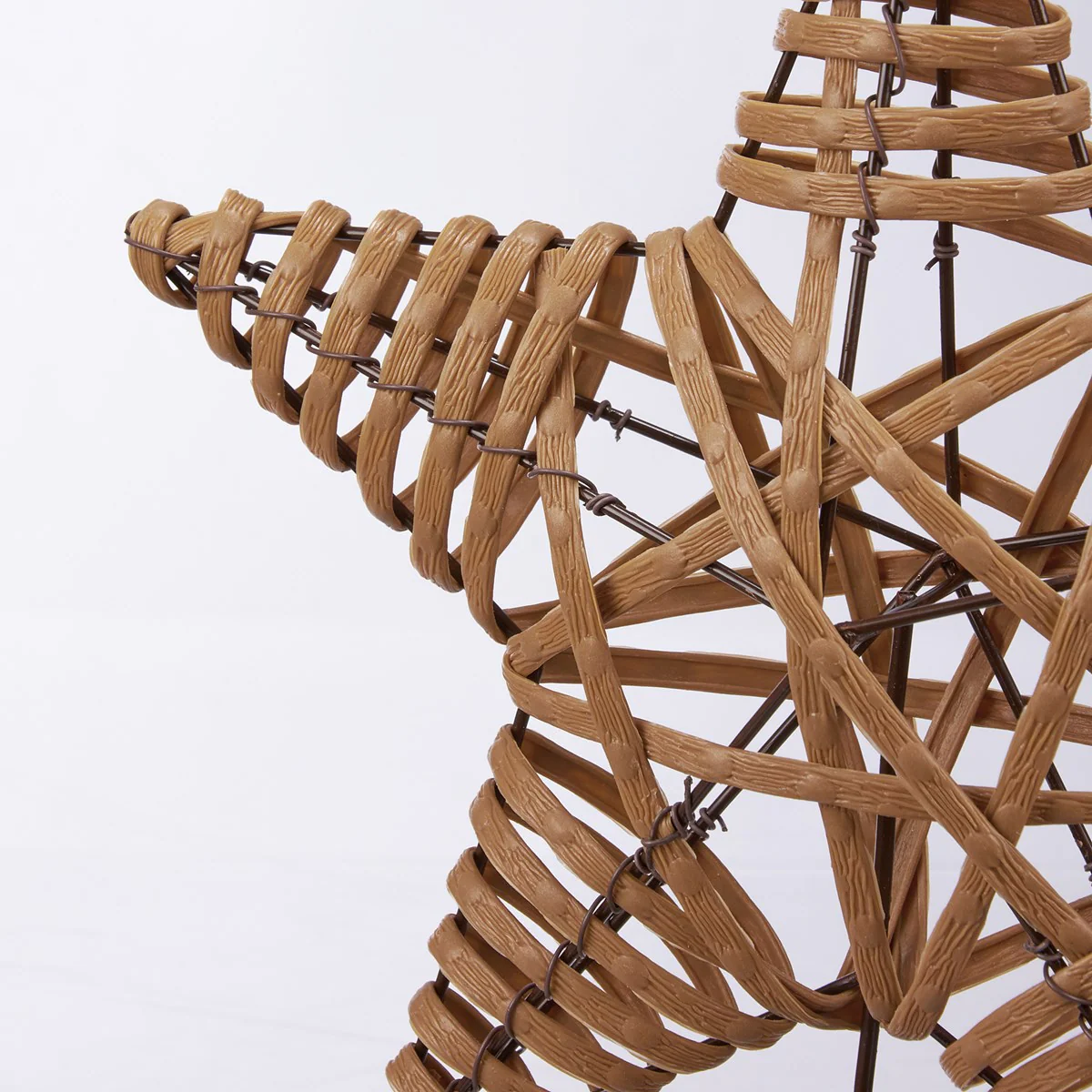 Natural Rattan Star Tree Topper - Image 3