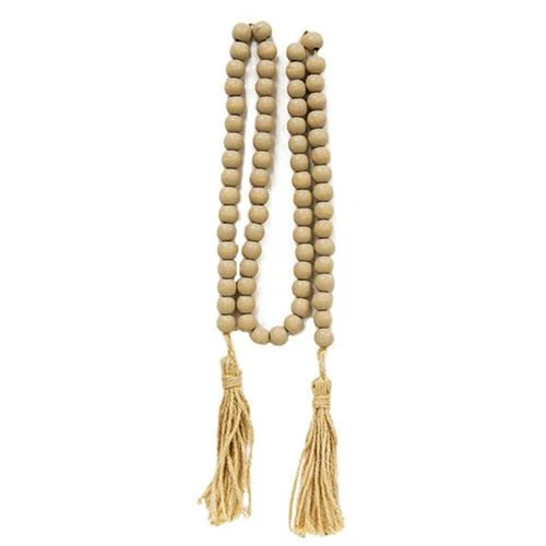 Natural Wood 60" Bead Garland
