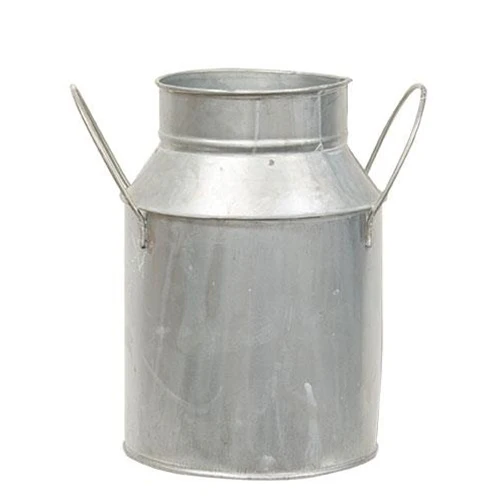 ๐ Natural Zinc Milk Can 7.25" H - Image 2