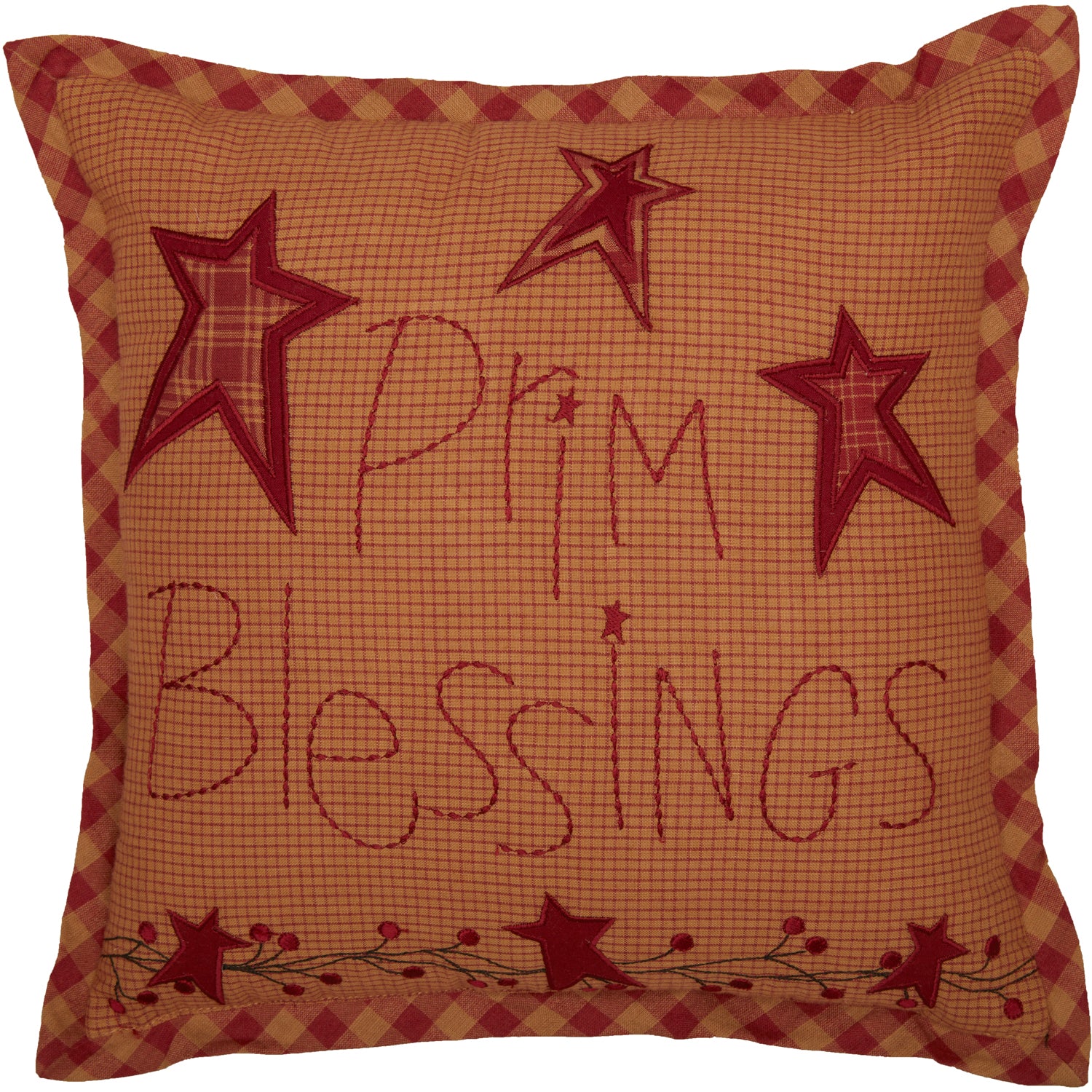 Ninepatch Star Prim Blessings 12" Accent Pillow - Image 6