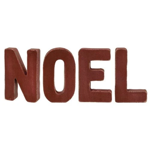 ๐ NOEL Set of 4 Cutout Letters