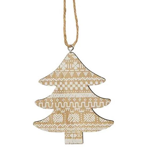 π Nordic Tree Wood Ornament