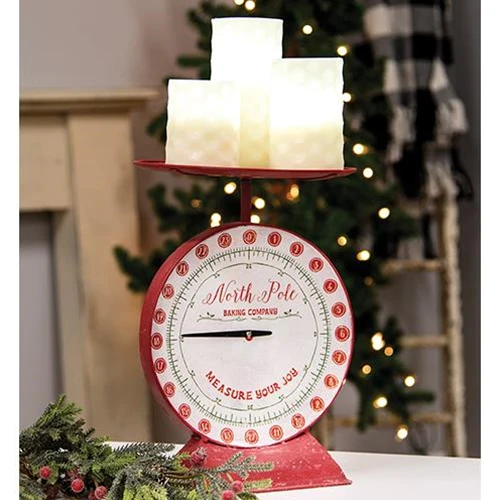 North Pole Baking Company Red Metal Scale - Image 2