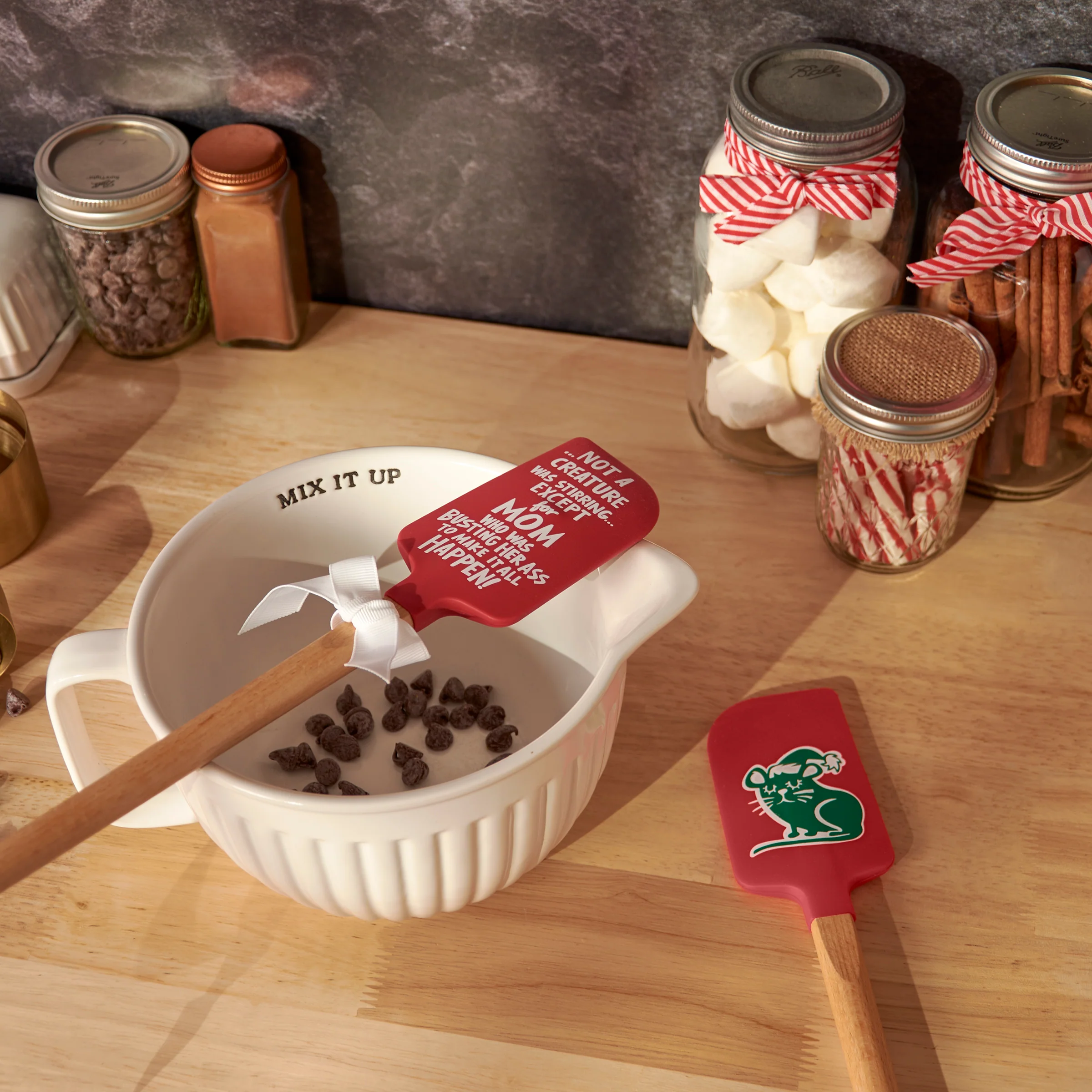 ๐ Not A Creature Was Stirring Except For Mom Christmas Spatula - Image 2