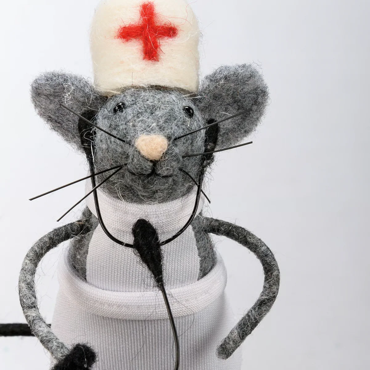 Nurse Mouse Felt Critter - Image 4