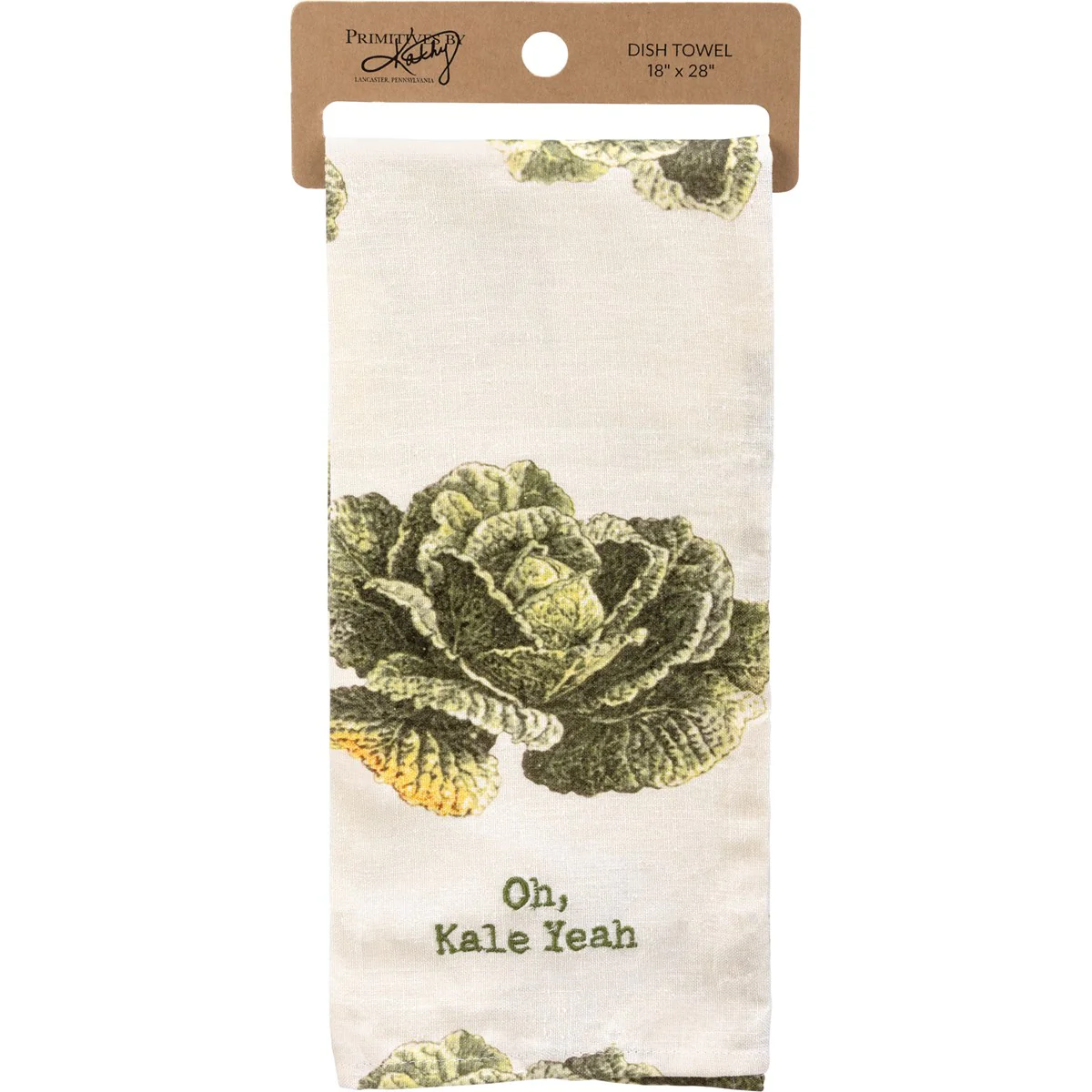 Oh, Kale Yeah Punny Kitchen Towel