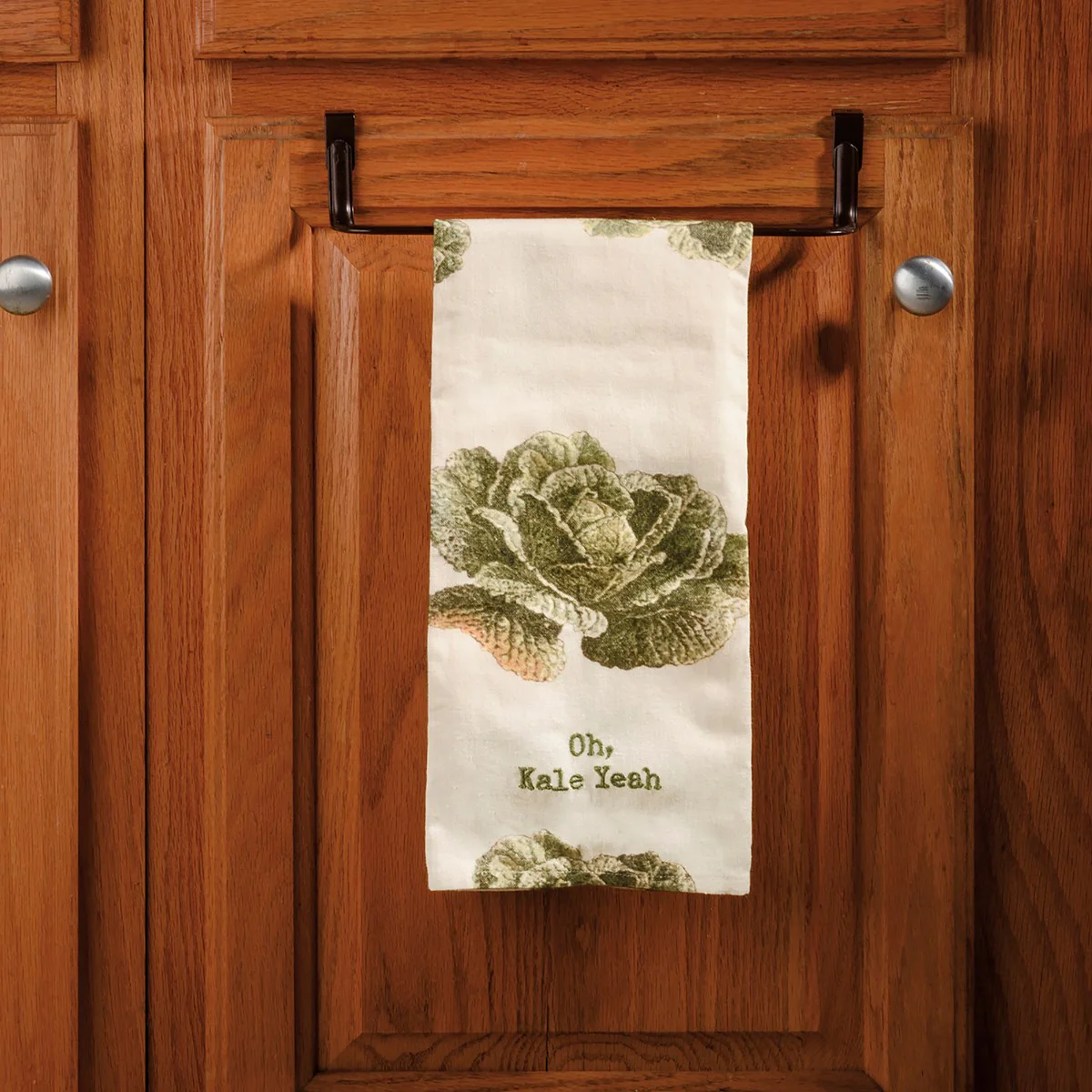 Oh, Kale Yeah Punny Kitchen Towel - Image 3