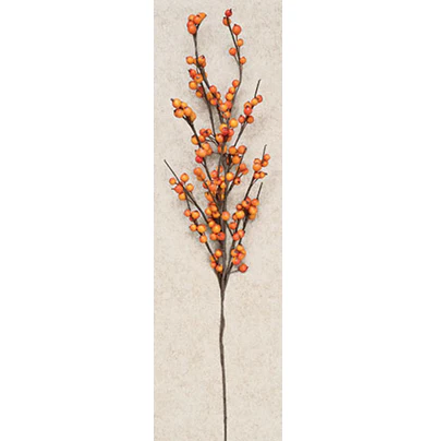 ๐ Orange Berry 27" Faux Spray