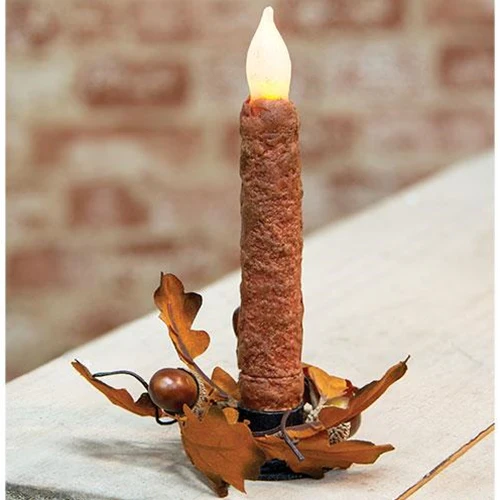 Orange Cake 6.5" LED Timer Taper Candle - Image 2